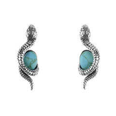 Orecchini in argento con Turchese