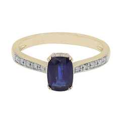 Anello in oro con Cianite