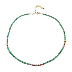 Collana in argento con Smeraldo Zambia