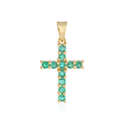 Ciondolo in argento con Smeraldo Russo