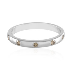 Anello in argento con Diamante Champagne I3