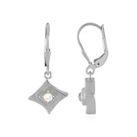 Orecchini in argento con Pietra di Luna Arcobaleno AAA