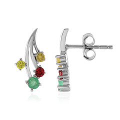 Orecchini in argento con Smeraldo Socoto