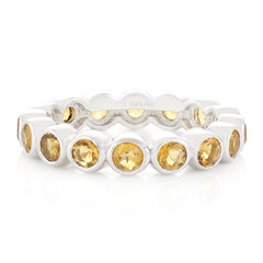 Anello in argento con Citrino