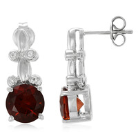 Orecchini in argento con Citrino Rosso Imperiale