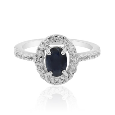 Anello in argento con Zaffiro Blu
