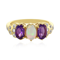 Anello in argento con Opale di Welo