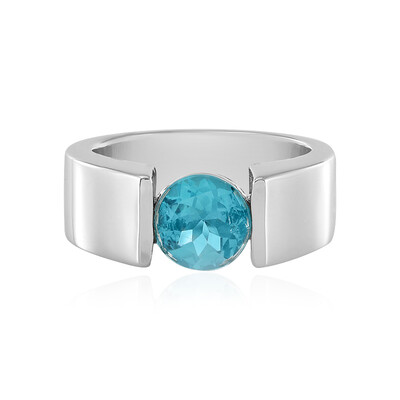 Anello in argento con Apatite Blu