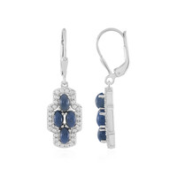 Orecchini in argento con Opale Blu