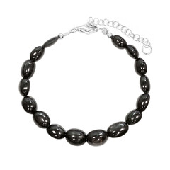 Bracciale in argento con Diopside Stellato d'India