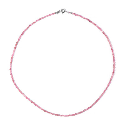 Collana in argento con Quarzo Fragola