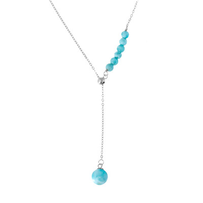 Collana in argento con Larimar