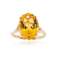 Anello in oro con Citrino (Smithsonian)