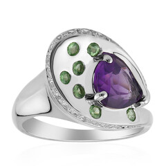 Anello in argento con Ametista Siberiana