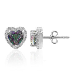 Orecchini in argento con Quarzo Mistico Verde