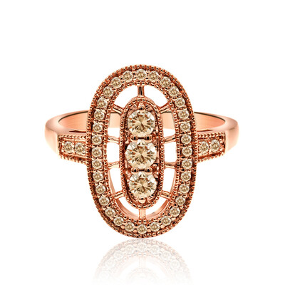 Anello in oro con Diamante Rose de France SI1 di Argyle (Annette)