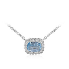 Collana in argento con Topazio Blu Cielo