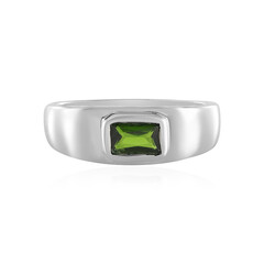 Anello in argento con Diopside Russo