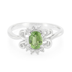 Anello in argento con Tormalina Cromo