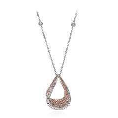 Collana in oro con Diamante Rosa I1 (CIRARI)
