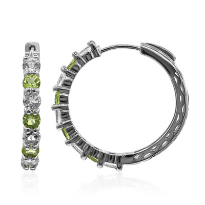 Orecchini in argento con Peridoto