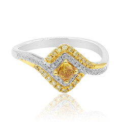 Anello in oro con Diamante Arancione (CIRARI)