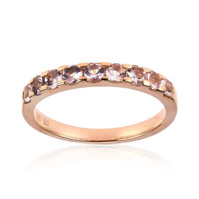 Anello in oro con Berillo Rosa non riscaldato