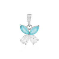 Ciondolo in argento con Apatite Blu