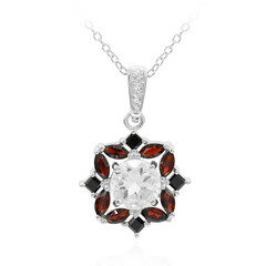 Collana in argento con Topazio Bianco