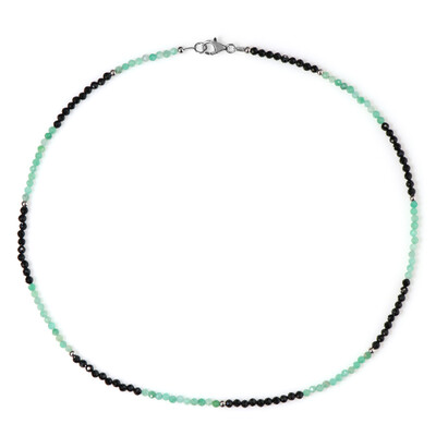 Collana in argento con Spinello Nero