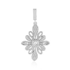Ciondolo in argento con Zaffiro Bianco
