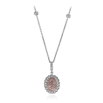 Collana in oro con Diamante Rosa I1 (CIRARI)