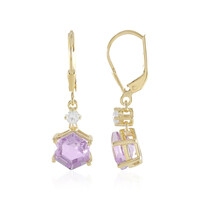 Orecchini in argento con Ametista Rose de France