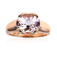 Anello in oro con Berillo Rosa non riscaldato