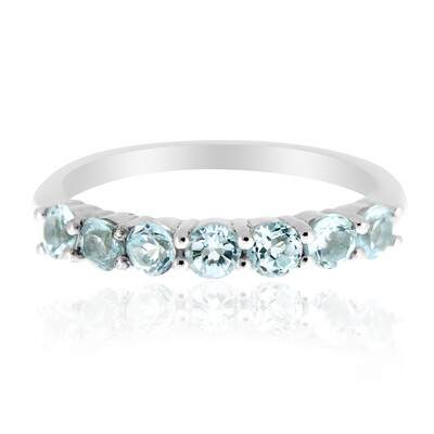 Anello in argento con Topazio Blu Cielo