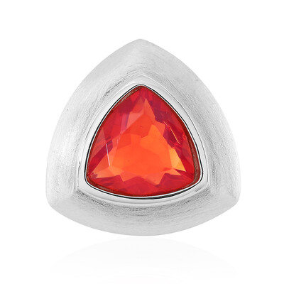 Ciondolo in argento con Opale Rosso dell'Etiopia (MONOSONO COLLECTION)