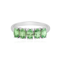 Anello in argento con Tsavorite