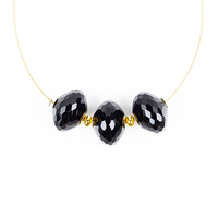 Collana in acciaio inossidabile con Onice Nero