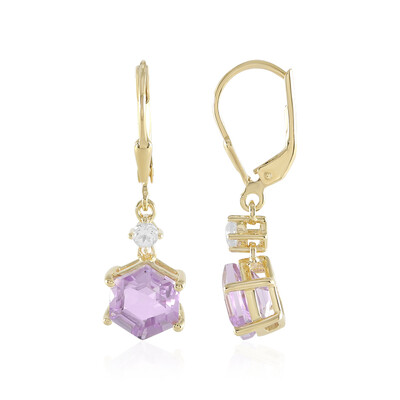 Orecchini in argento con Ametista Rose de France