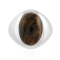Anello in argento con Pietersite Dorata