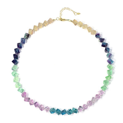 Collana in argento con Fluorite