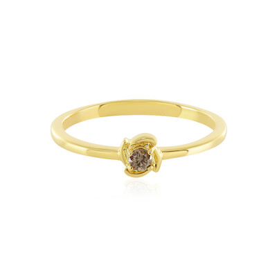 Anello in argento con Diamante Champagne I3
