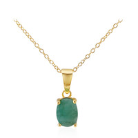 Collana in argento con Smeraldo Brasiliano