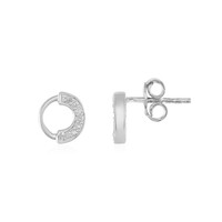 Orecchini in argento con Diamante I2 (I)