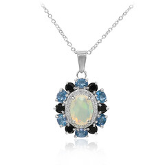 Collana in argento con Opale di Welo