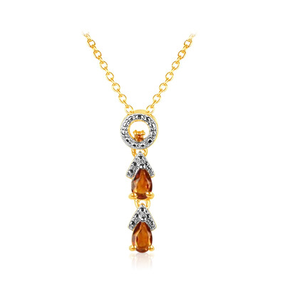Collana in argento con Citrino Madeira