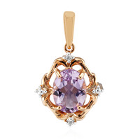 Ciondolo in argento con Ametista Rose de France