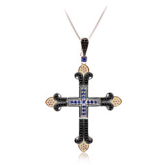 Collana in argento con Zaffiro Ceylon (Dallas Prince Designs)