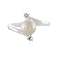 Anello in argento con Perla d'Acqua Dolce Bianca