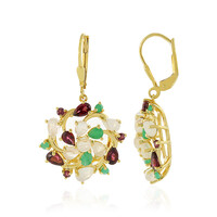 Orecchini in argento con Rodolite